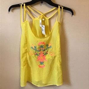 Sheer floral blouse
